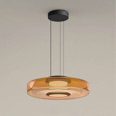 LumenCrest Bauhaus Glass Pendant For Kitchen Island - OpalDwell