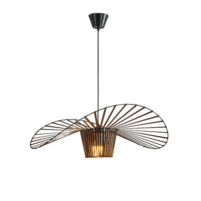 Aurelin Matte Black Hat Pendant Light Ceiling Lamp OpalDwell