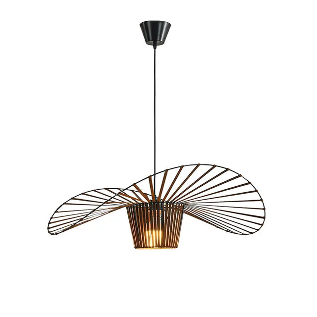 Aurelin Matte Black Hat Pendant Light Ceiling Lamp OpalDwell