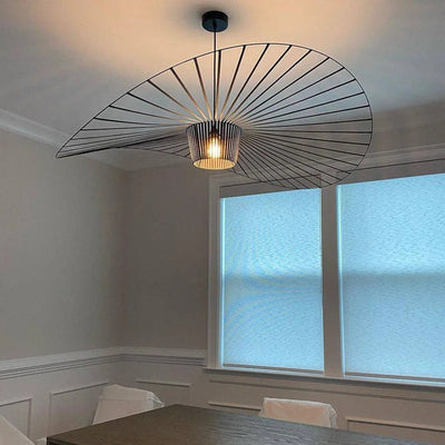 Aurelin Matte Black Hat Pendant Light Ceiling Lamp OpalDwell