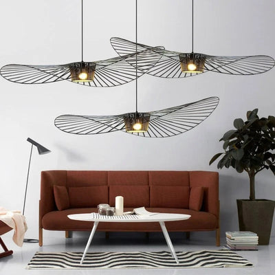 Aurelin Matte Black Hat Pendant Light Ceiling Lamp OpalDwell