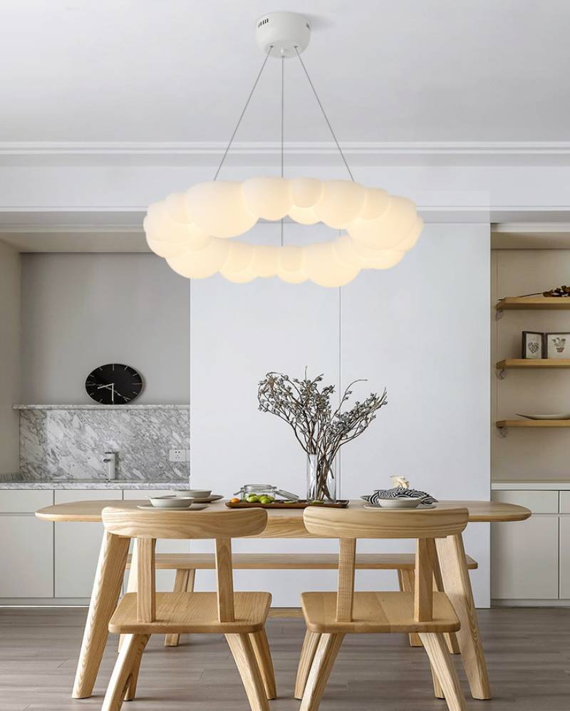 Modern Cloud Chandelier LED Ceiling Light For Bedrooms And Living Rooms OpalDwell