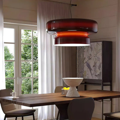 Nyara Blown Glass Pendant Lamp with Organic Form Design - OpalDwell