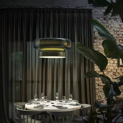 Nyara Blown Glass Pendant Lamp with Organic Form Design - OpalDwell