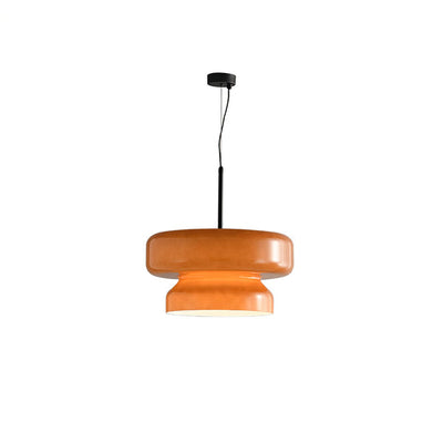 NovaLume | Blown Glass Pendant Light With Organic Two-Volume Silhouette OpalDwell
