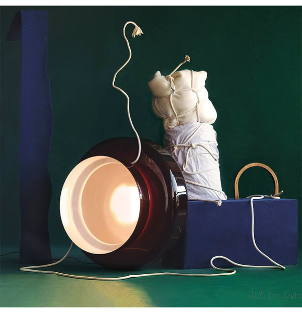 Nyara Blown Glass Pendant Lamp with Organic Form Design - OpalDwell