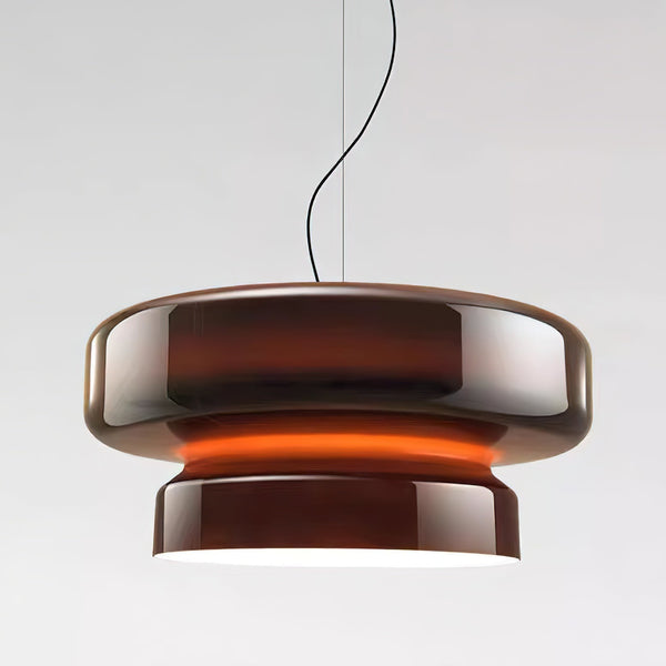 Nyara Blown Glass Pendant Lamp with Organic Form Design - OpalDwell