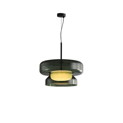 Nyara Blown Glass Pendant Lamp with Organic Form Design - OpalDwell