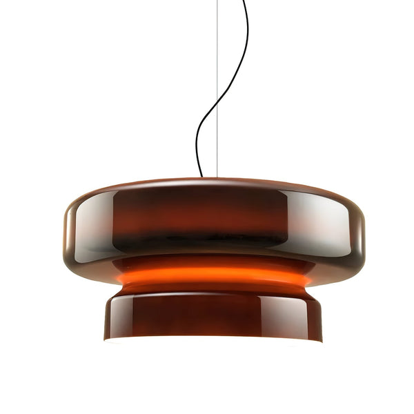 Nyara Blown Glass Pendant Lamp with Organic Form Design - OpalDwell