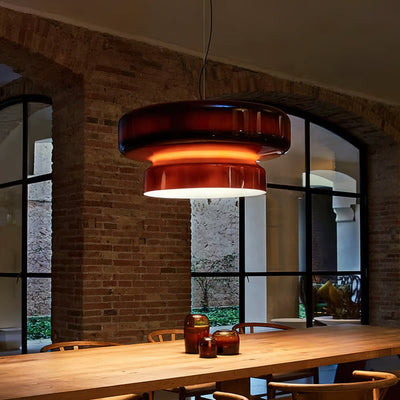 Nyara Blown Glass Pendant Lamp with Organic Form Design - OpalDwell