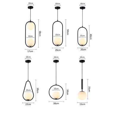 LumaSphere | Glass Orb LED Pendant Lights | OpalDwell - OpalDwell