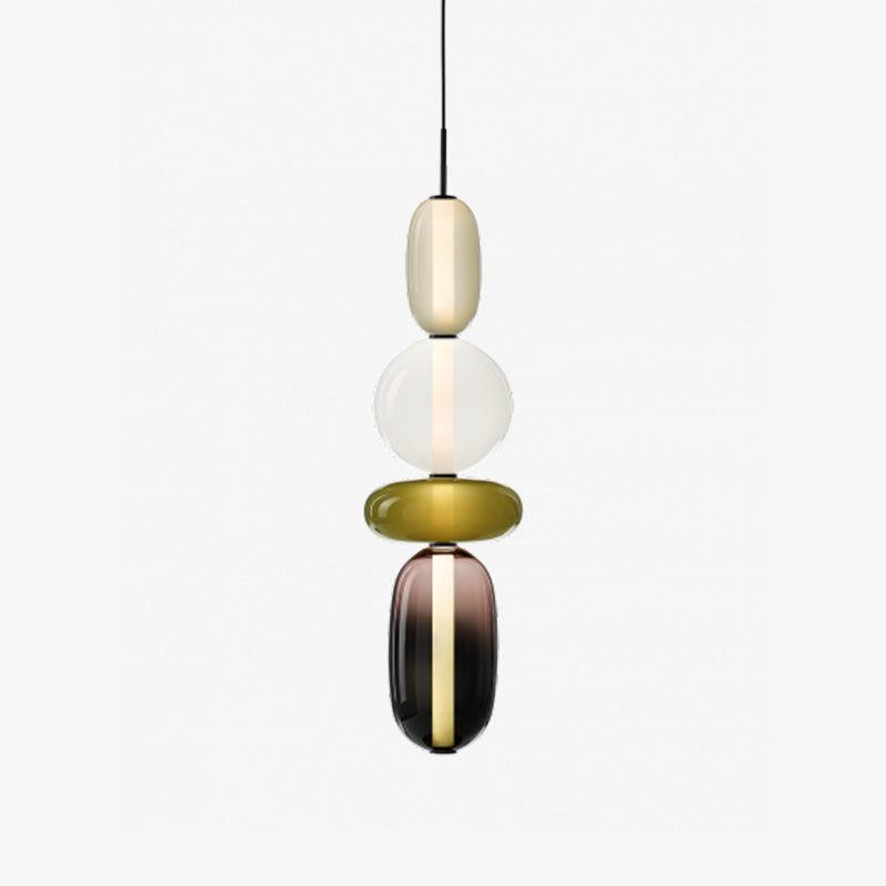 LumaWisp Sugar Glass Pendant Light for Warm Ambience - OpalDwell