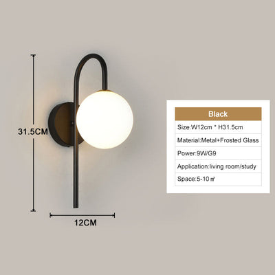 LumaNova Modern LED Wall Lights for Home Decor and Ambience OpalDwell