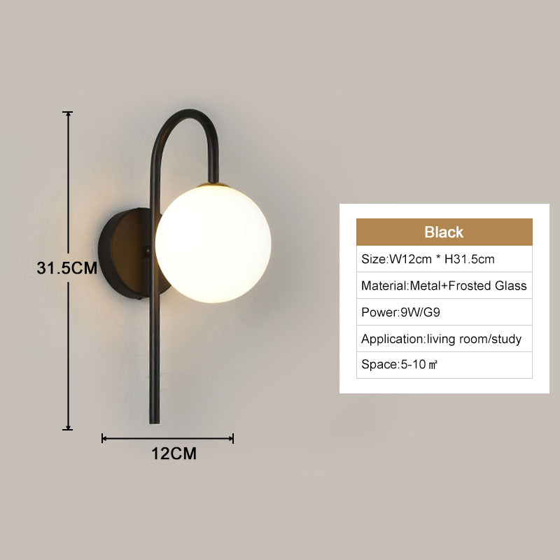 LumaNova Modern LED Wall Lights for Home Decor and Ambience OpalDwell