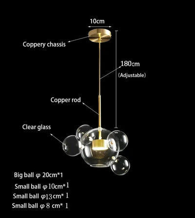 Liora Bubble Glass Pendants - OpalDwell