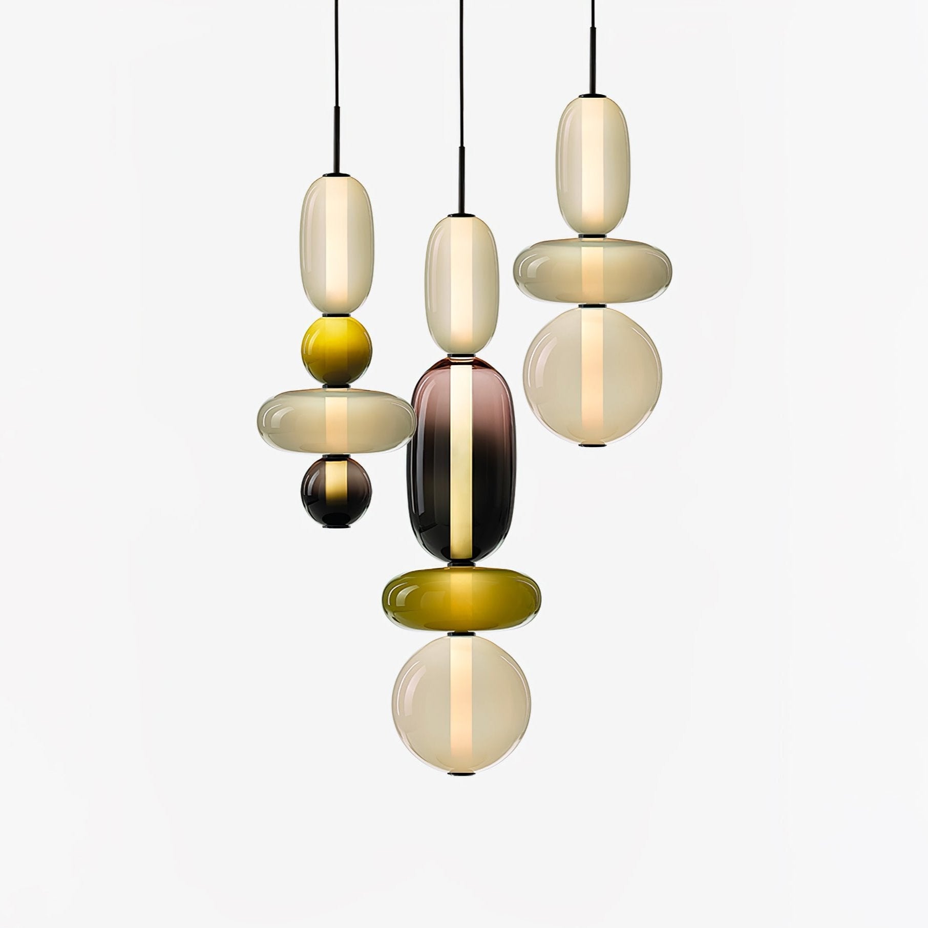 LumaWisp Sugar Glass Pendant Light for Warm Ambience - OpalDwell