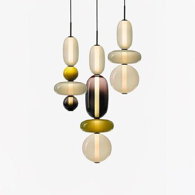 LumaWisp Sugar Glass Pendant Light for Warm Ambience - OpalDwell