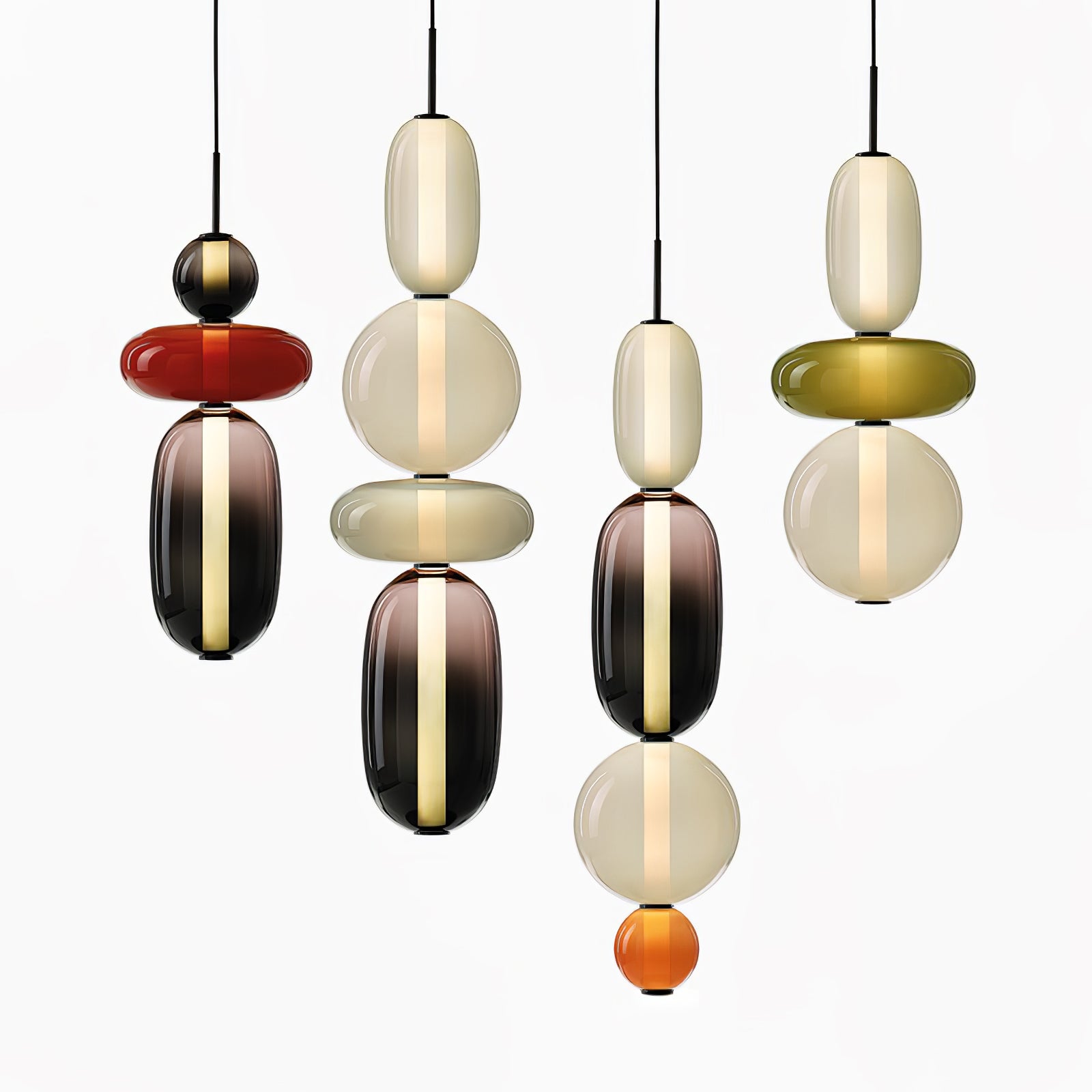 LumaWisp Sugar Glass Pendant Light for Warm Ambience - OpalDwell