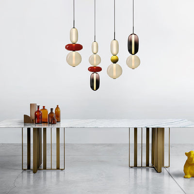 LumaWisp Sugar Glass Pendant Light for Warm Ambience - OpalDwell
