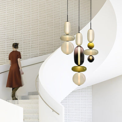 LumaWisp Sugar Glass Pendant Light for Warm Ambience - OpalDwell