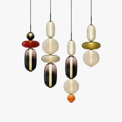LumaWisp Sugar Glass Pendant Light for Warm Ambience - OpalDwell