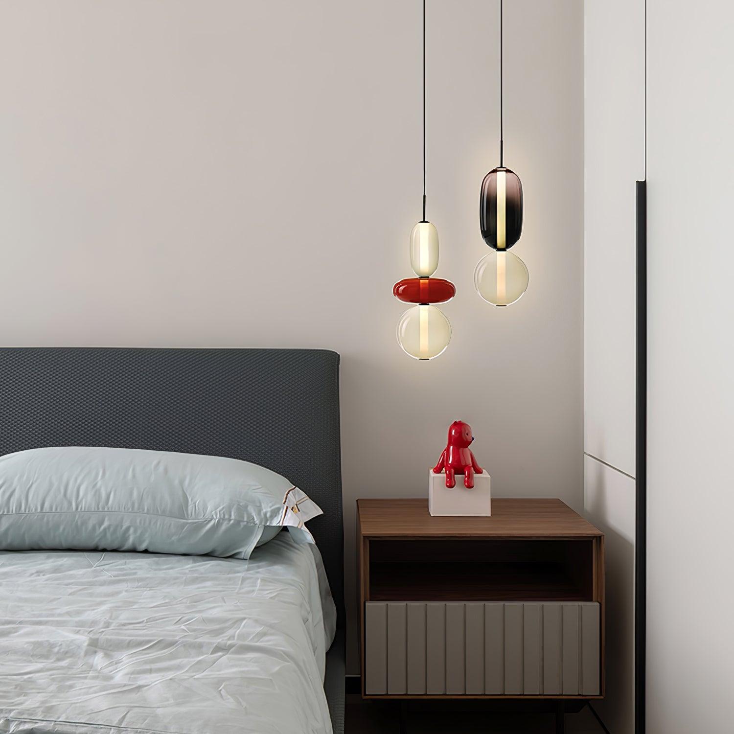 LumaWisp Sugar Glass Pendant Light for Warm Ambience - OpalDwell