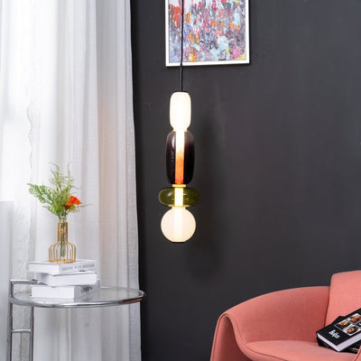 LumaWisp Sugar Glass Pendant Light for Warm Ambience - OpalDwell