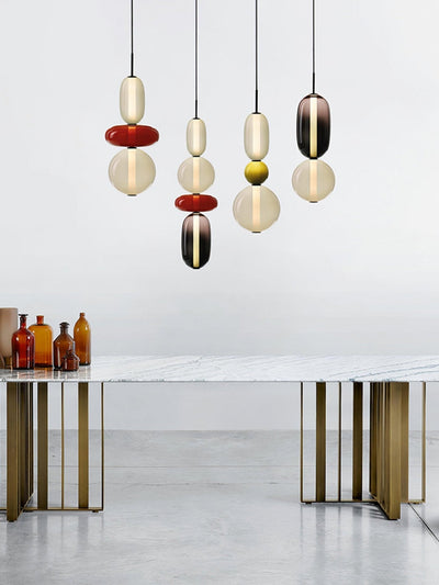 LumaWisp Sugar Glass Pendant Light for Warm Ambience - OpalDwell