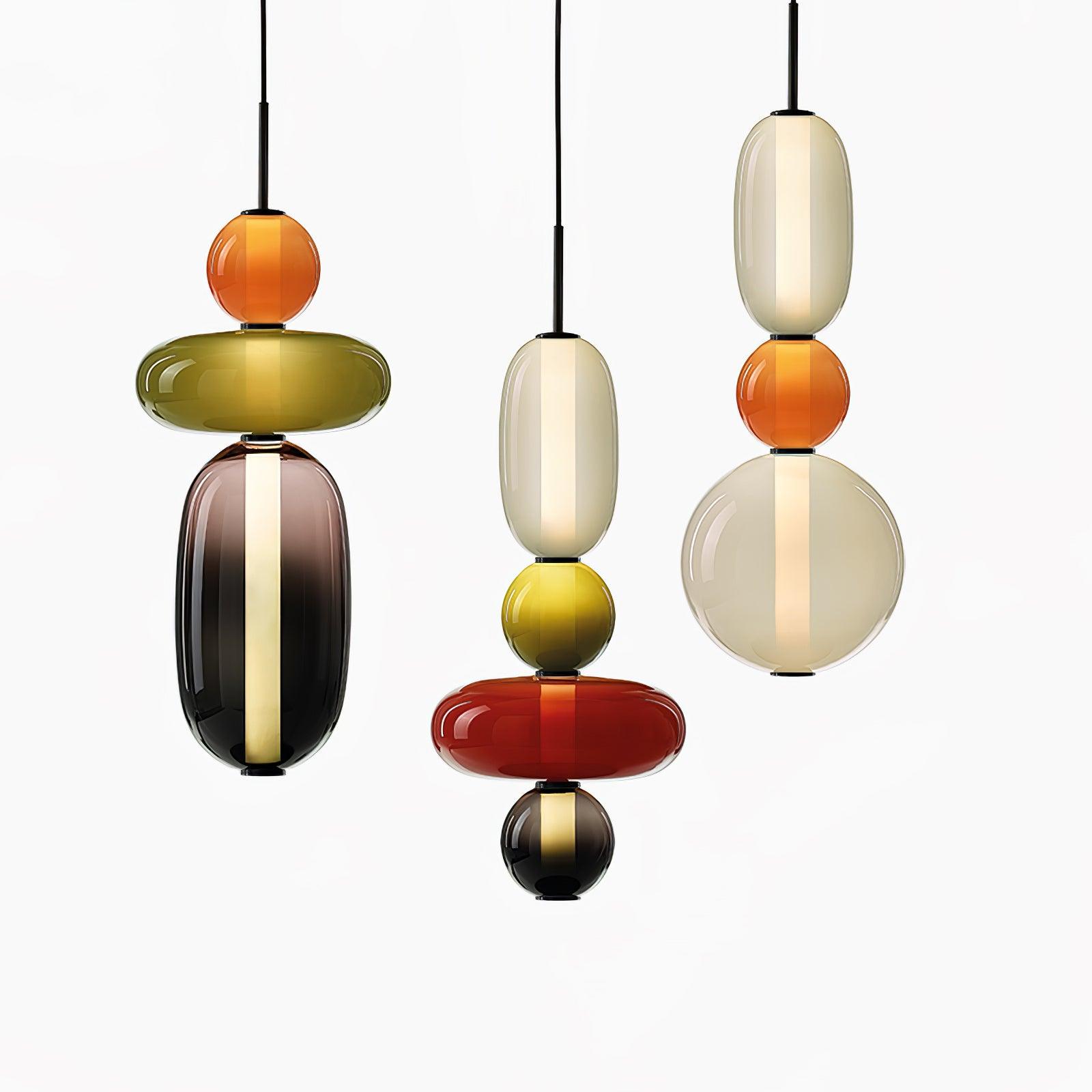 LumaWisp Sugar Glass Pendant Light for Warm Ambience - OpalDwell
