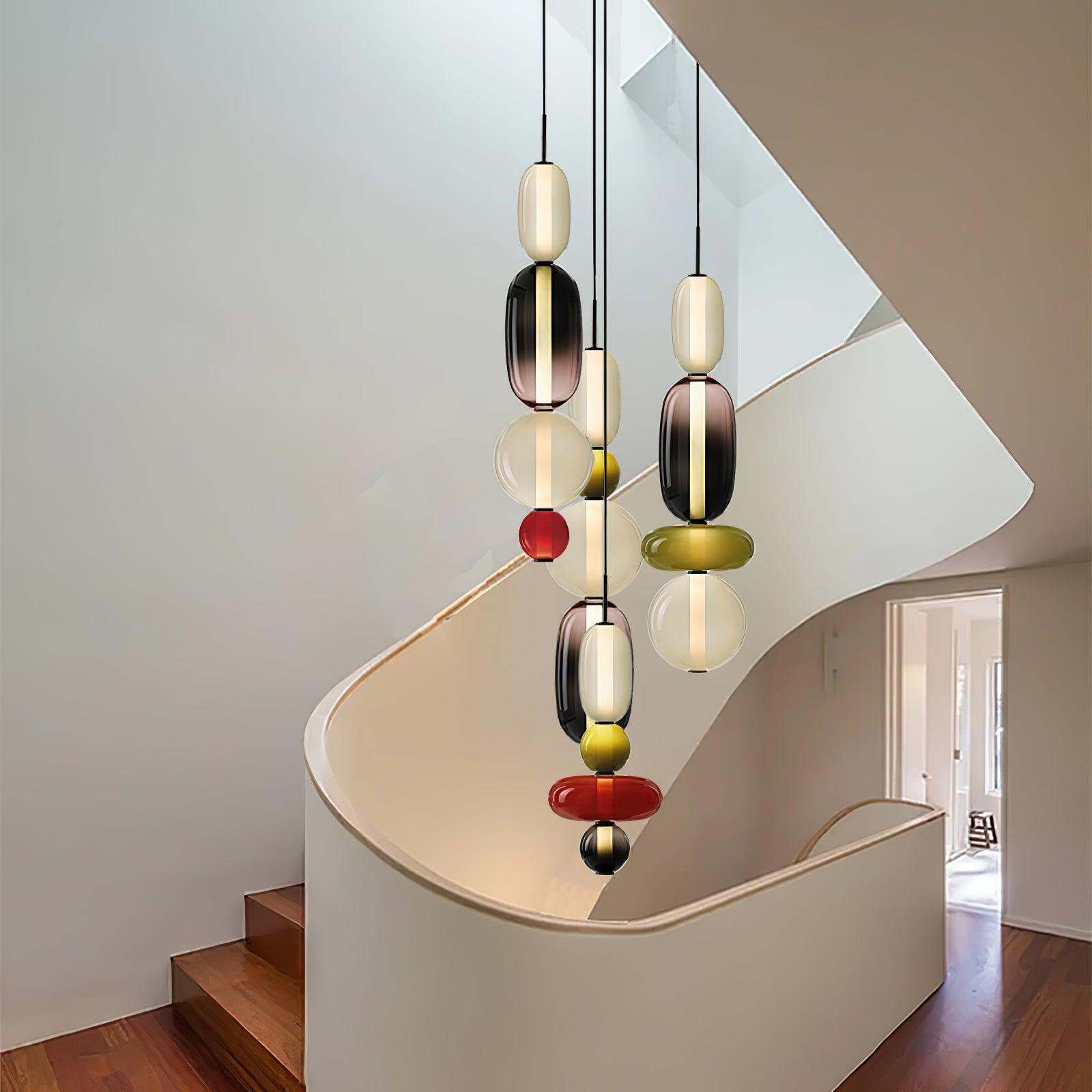 LumaWisp Sugar Glass Pendant Light for Warm Ambience - OpalDwell