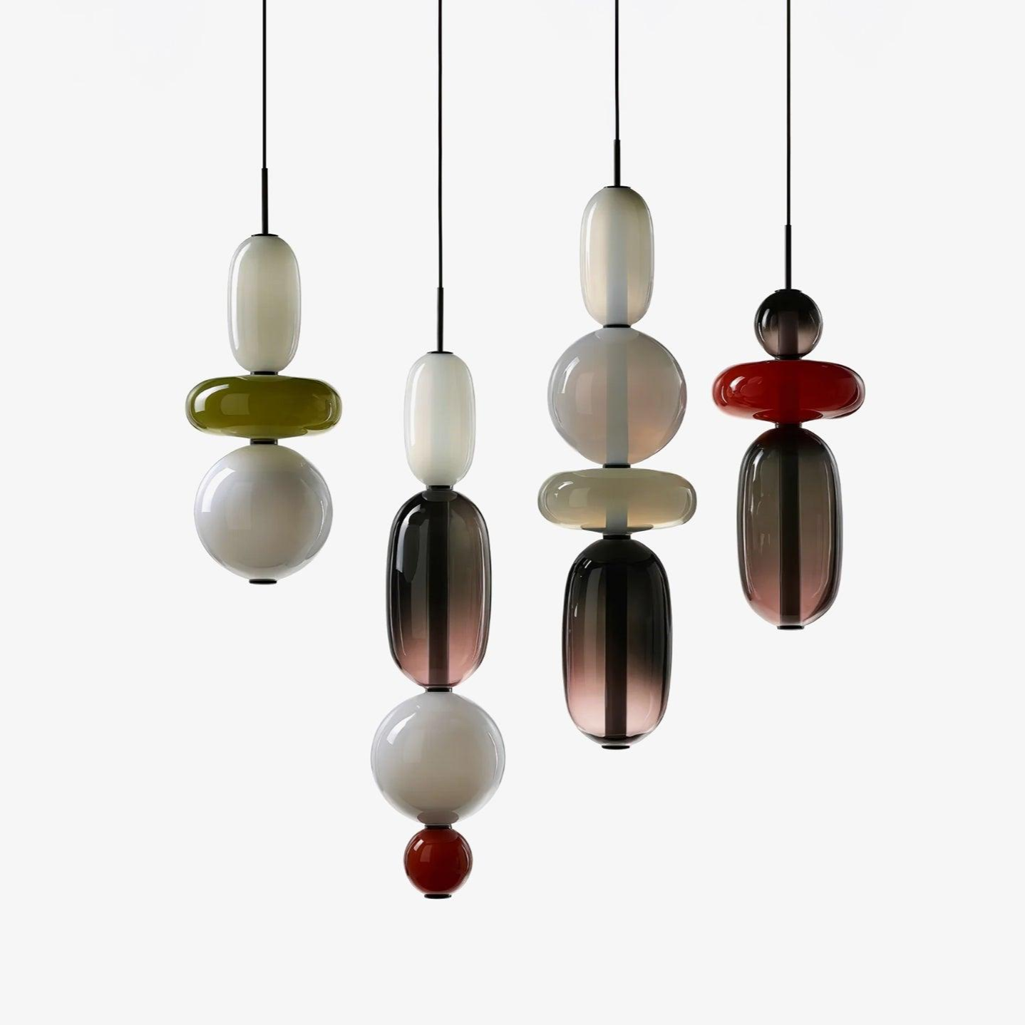 LumaWisp Sugar Glass Pendant Light for Warm Ambience - OpalDwell