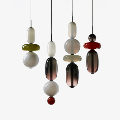 LumaWisp Sugar Glass Pendant Light for Warm Ambience - OpalDwell