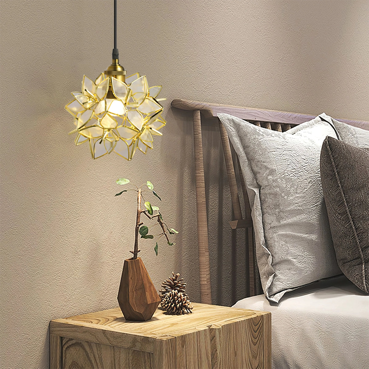Capiz pendant light lamp | OpalDwell - OpalDwell