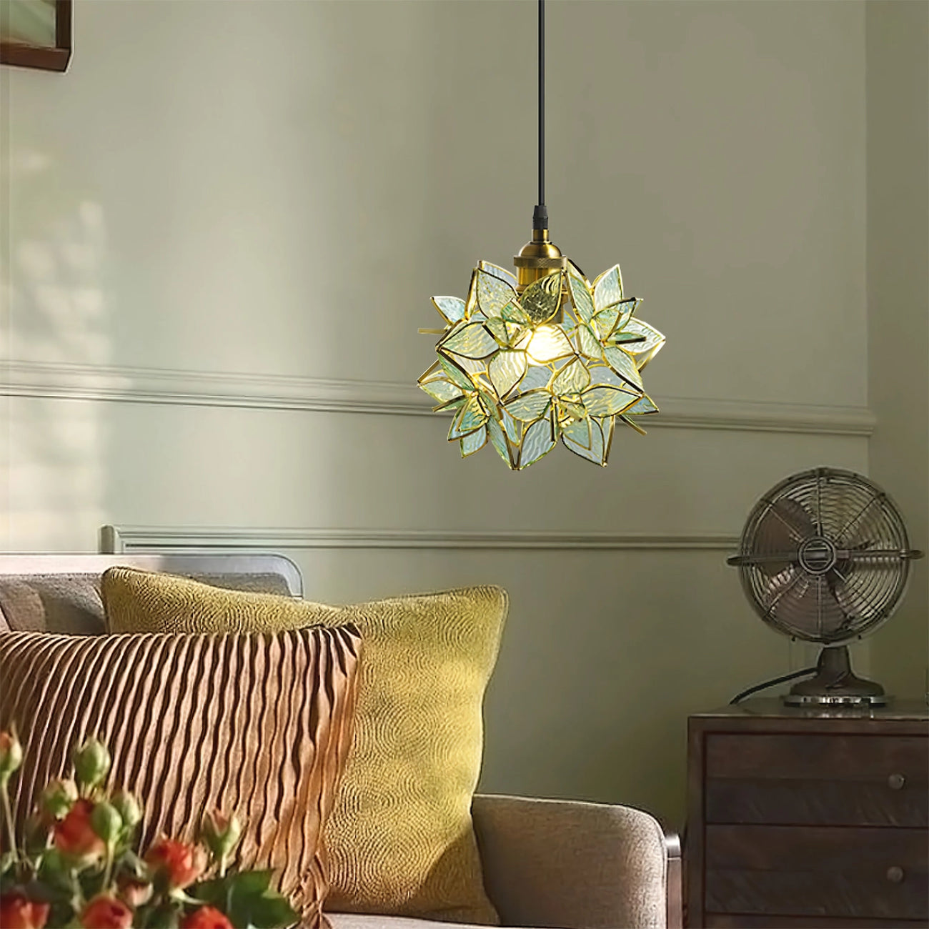 Capiz pendant light lamp | OpalDwell - OpalDwell