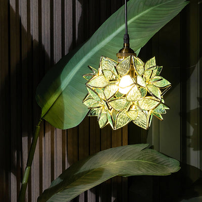 Capiz pendant light lamp | OpalDwell - OpalDwell
