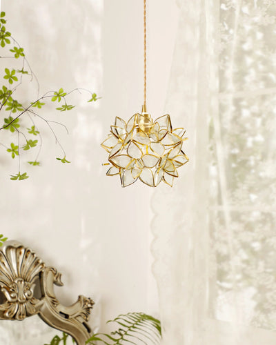 Capiz pendant light lamp | OpalDwell - OpalDwell