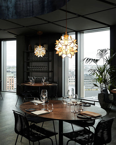 Capiz pendant light lamp | OpalDwell - OpalDwell
