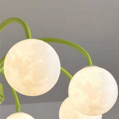 Celestial Moon Globe Chandelier For Kids Room Ceiling Light 6 Or 8 Heads OpalDwell