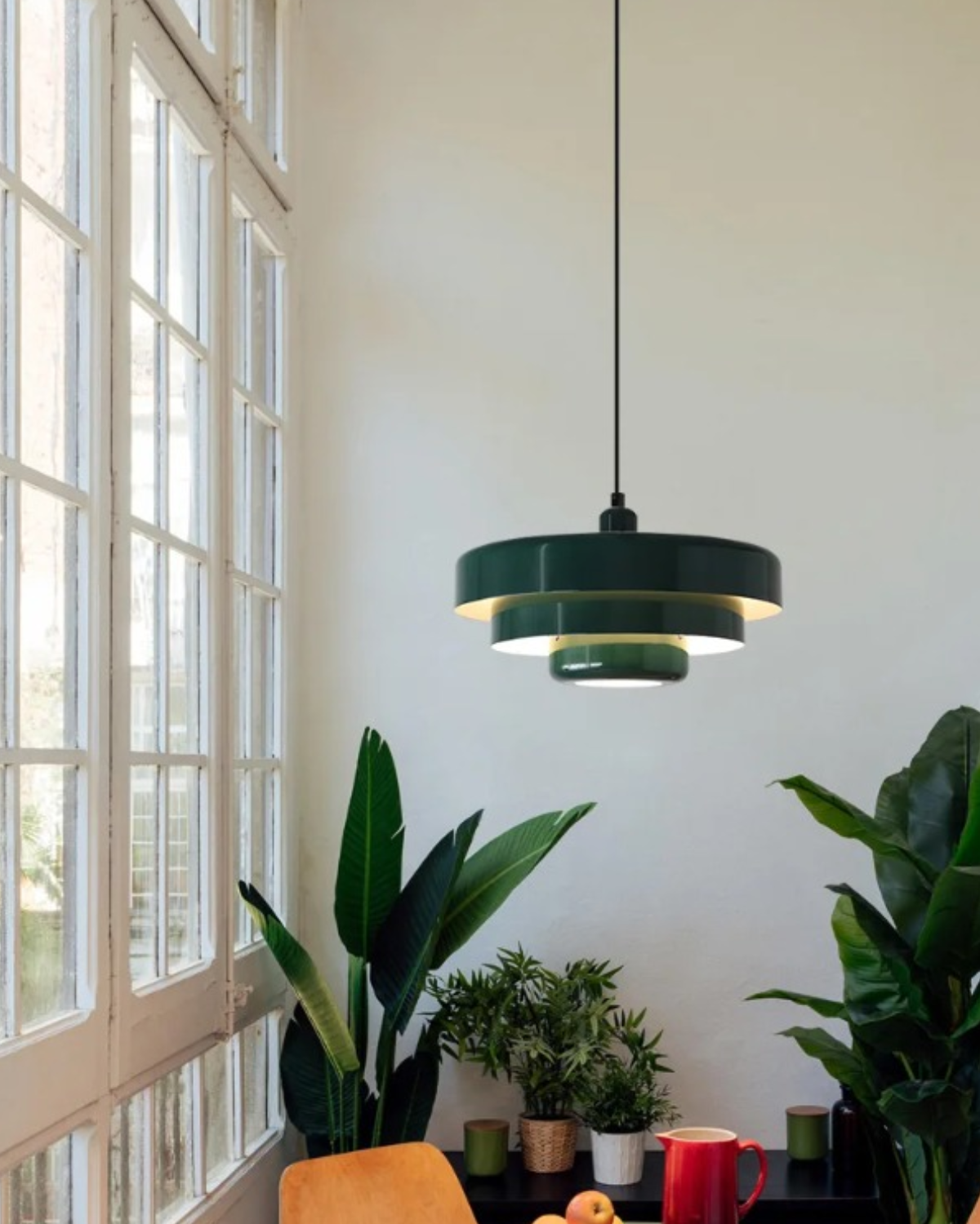 Solara Retro Orange Pendant Light With Modern Twist - OpalDwell