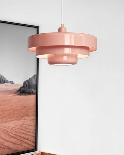 Solara Retro Orange Pendant Light With Modern Twist - OpalDwell