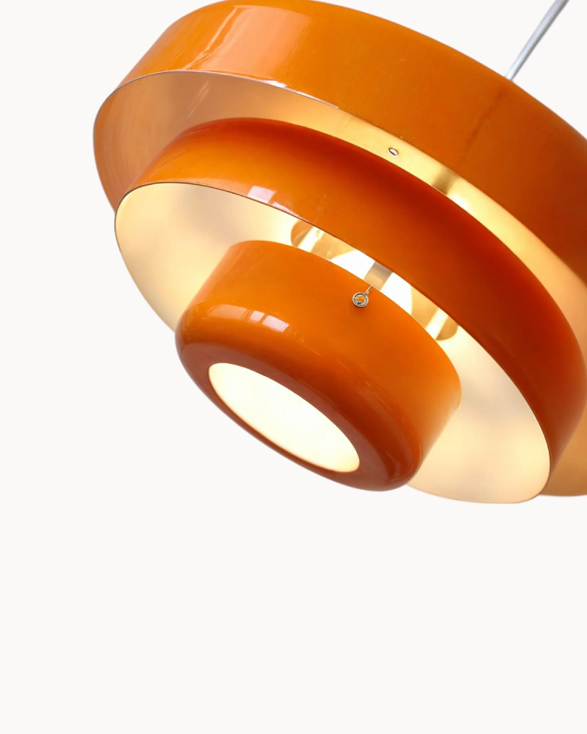 Solara Retro Orange Pendant Light With Modern Twist - OpalDwell