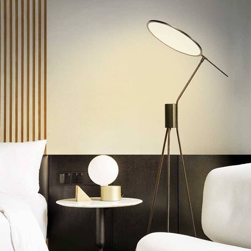 LED Tripod Floor Lamp for Modern Ambient Home Lighting OpalDwell