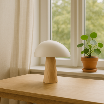 Minimalist Marble Table Lamp, Modern Decorative Light - OpalDwell