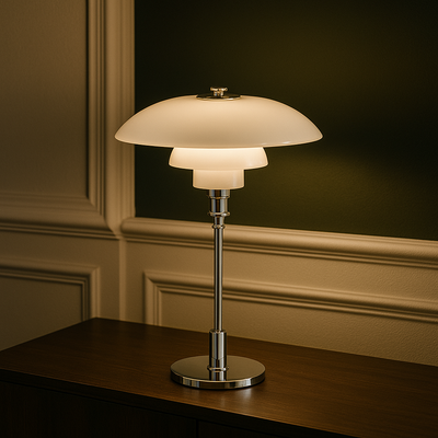 NovaGlow Table Lamp Dimmable LED For Bedroom Living Room And Reading - OpalDwell