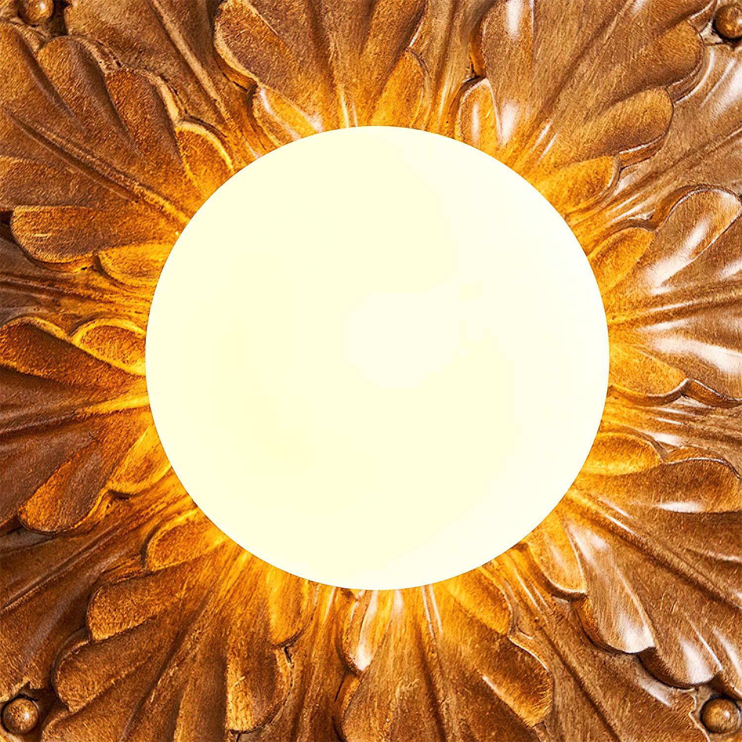 Aurelia Vintage Farmhouse Ceiling Light with Opal Globe - OpalDwell