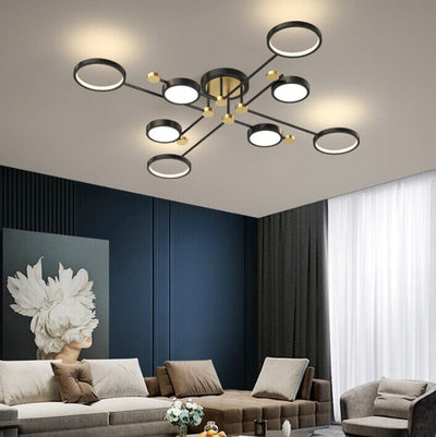 LumaCrest Modern Elegant Smart LED Dining Room Chandelier OpalDwell
