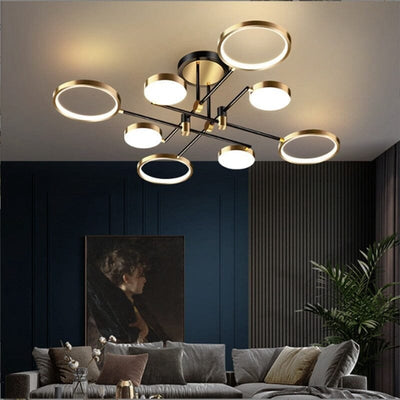 LumaCrest Modern Elegant Smart LED Dining Room Chandelier OpalDwell