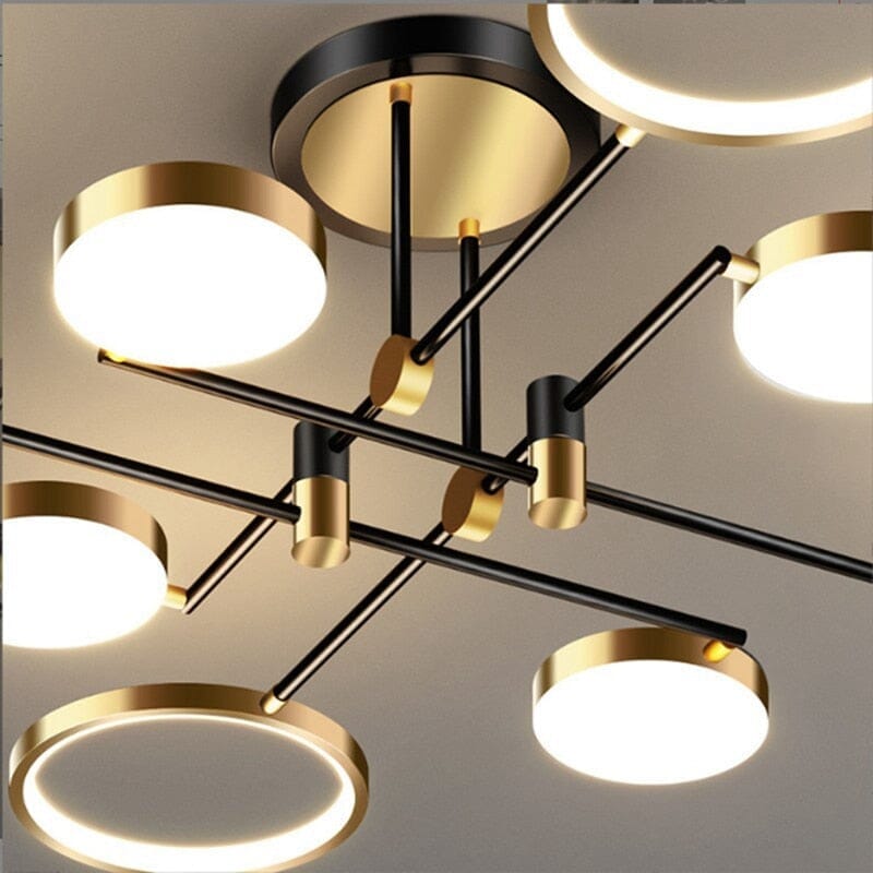 LumaCrest Modern Elegant Smart LED Dining Room Chandelier OpalDwell