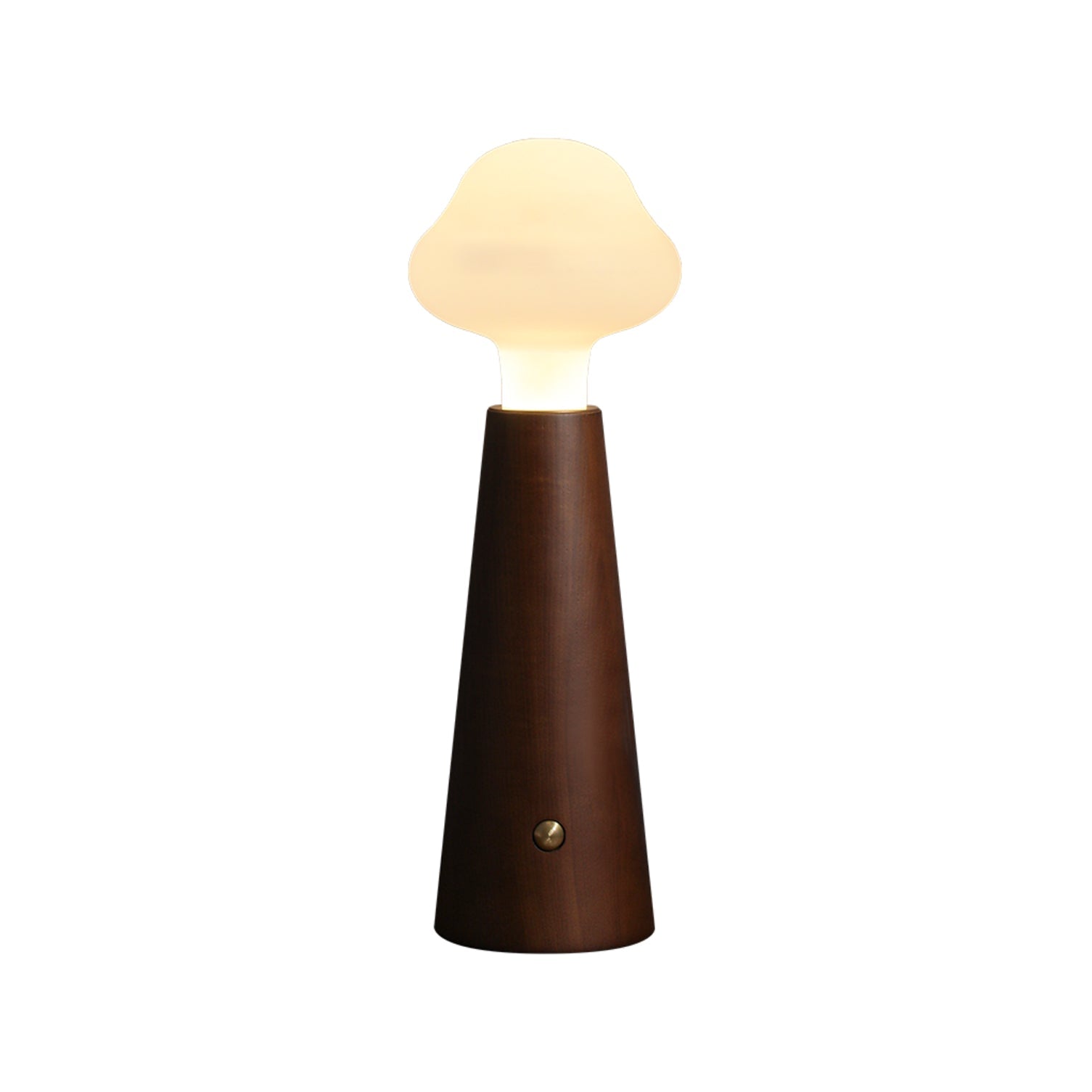 SylvaLume Poetic Table Lamp Metal Wood Acrylic Glow - OpalDwell