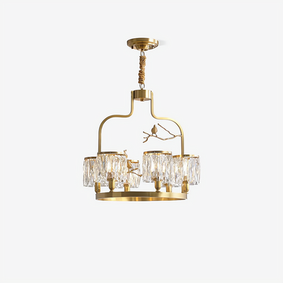 Crystal Chandelier for Modern Spaces Elegant Ambient Lighting OpalDwell